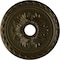 Ekena Millwork Palmetto Ceiling Medallion (Fits Canopies up to 5"), 20 7/8"OD x 3 5/8"ID x 1 5/8"P, Green Gold CM20PMGGS - alternate 1